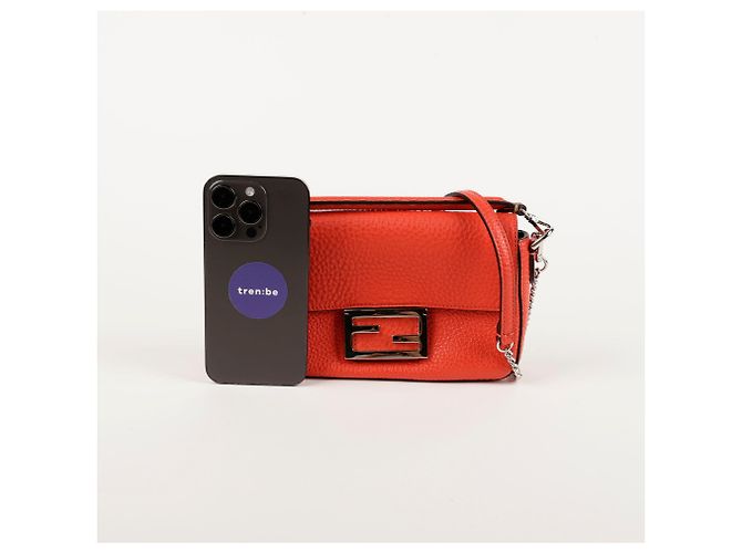 Fendi Mini Baguette Tote e Borsa a Spalla - vista 15