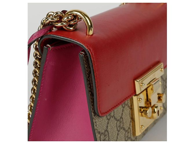 Padlock Gucci Borsa a spalla e crossbody piccola con lucchetto Rosso - vista 11