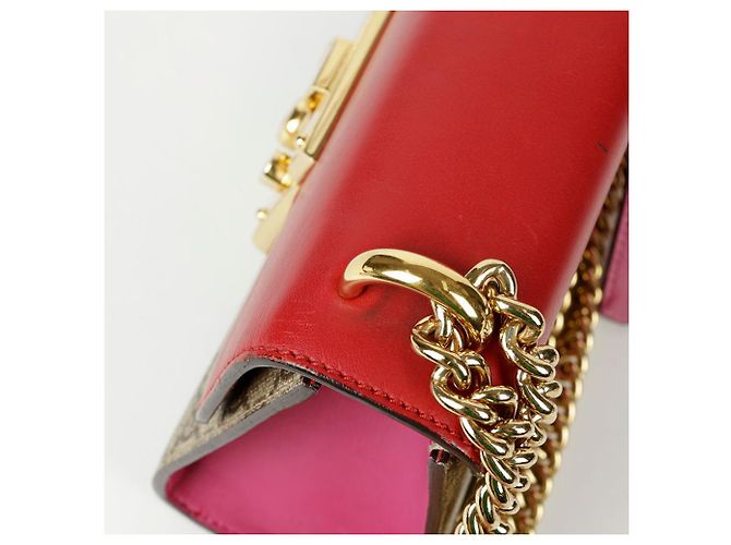 Padlock Gucci Borsa a spalla e crossbody piccola con lucchetto Rosso - vista 14
