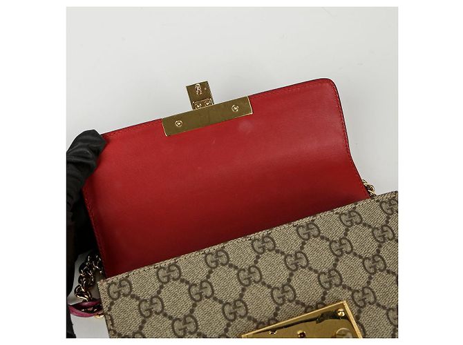 Padlock Gucci Borsa a spalla e crossbody piccola con lucchetto Rosso - vista 16