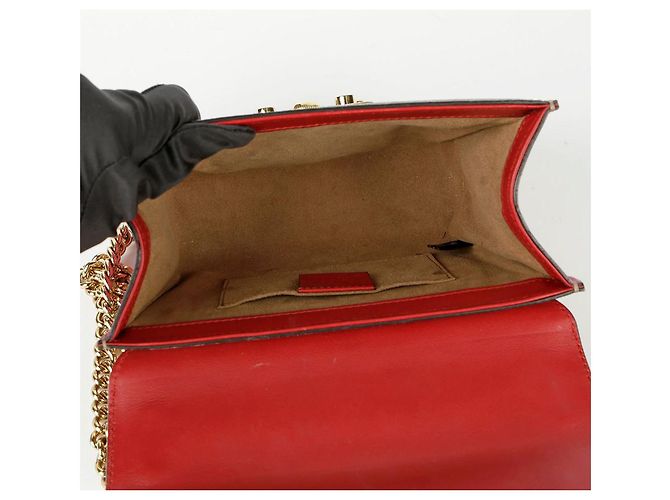 Padlock Gucci Borsa a spalla e crossbody piccola con lucchetto Rosso - vista 17