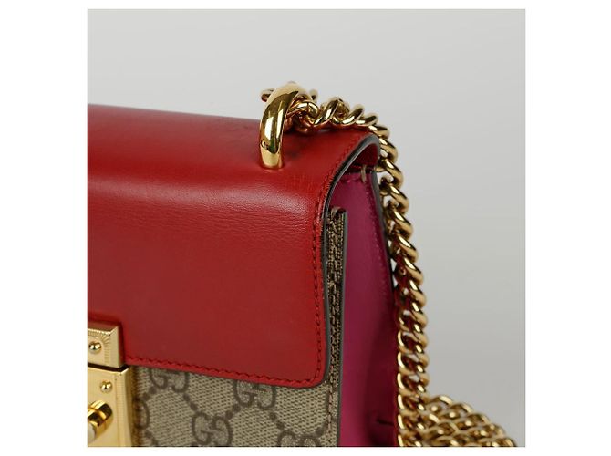 Padlock Gucci Borsa a spalla e crossbody piccola con lucchetto Rosso - vista 7