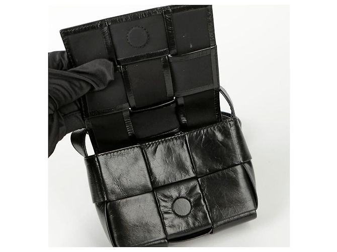 Bottega Veneta Mini borsa a tracolla Candy Cassette Nero - vista 9