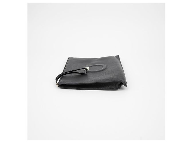 Salvatore Ferragamo Clutch con tracolla Gancini Nero - vista 5