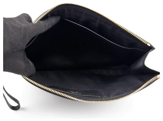 Salvatore Ferragamo Clutch con tracolla Gancini Nero - vista 9