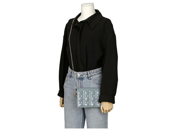Dior Borsa a tracolla Lady Pouch Blu - vista 11