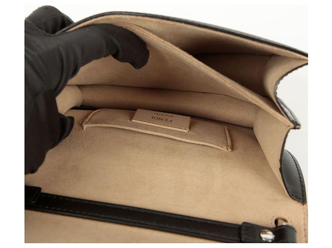 Fendi Borsa a tracolla piccola Can Eye Nero - vista 12