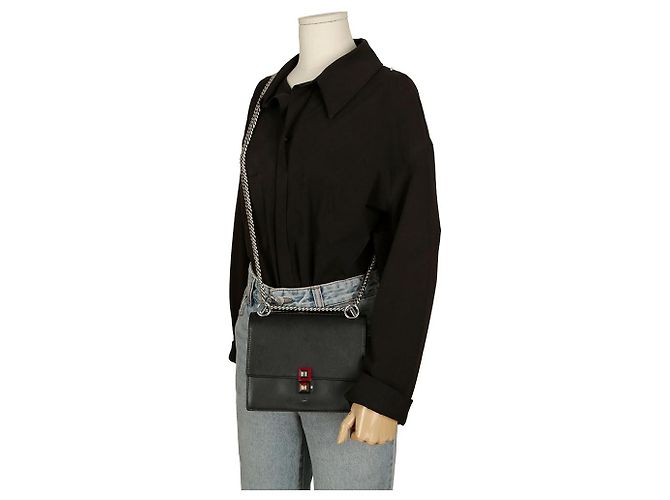 Fendi Borsa a tracolla piccola Can Eye Nero - vista 13