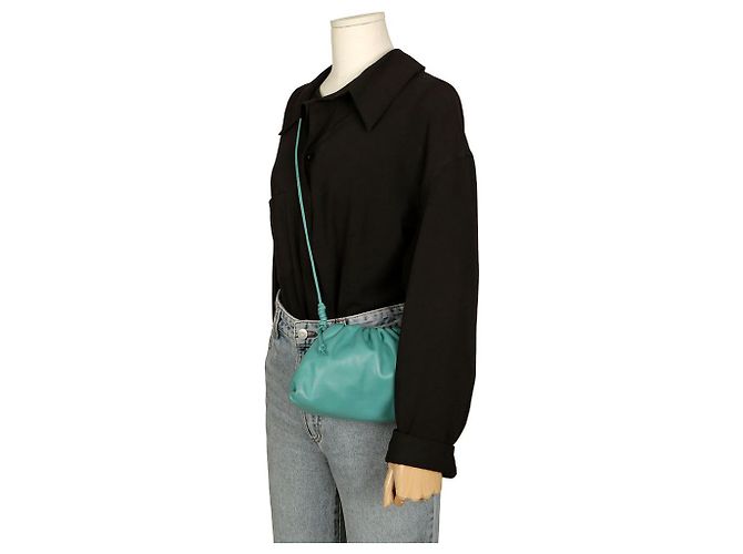 Bottega Veneta Mini borsa a tracolla a forma di raviolo Verde - vista 12