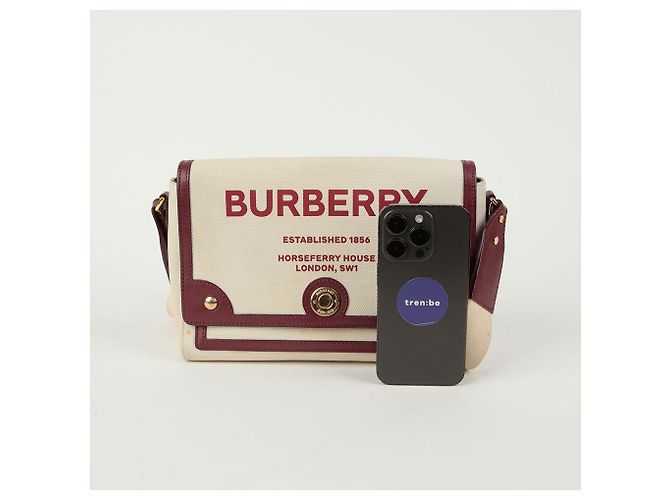 Burberry Borsa a spalla media Hosperi Rosso - vista 11