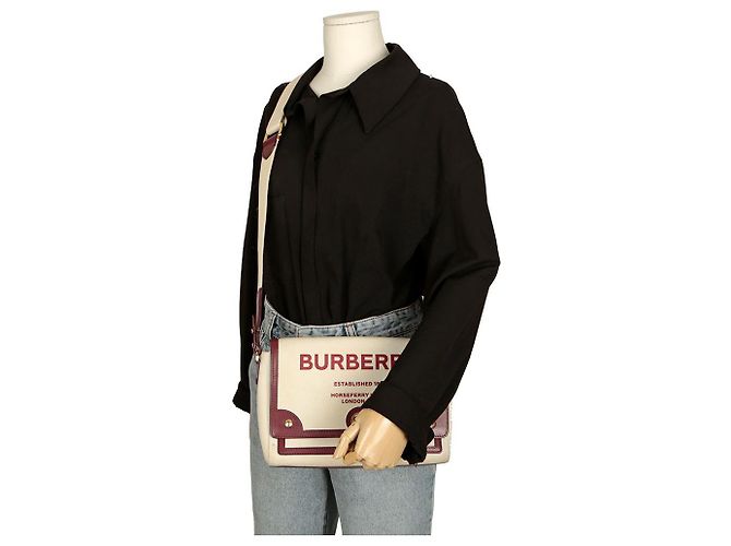 Burberry Borsa a spalla media Hosperi Rosso - vista 16