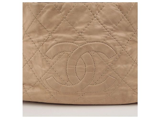 Chanel Borsa a spalla con catena e logo CC Marrone - vista 2