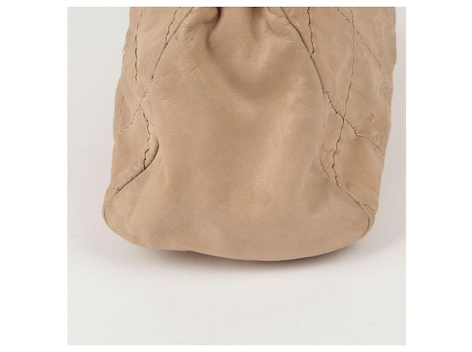 Chanel Borsa a spalla con catena e logo CC Marrone - vista 6