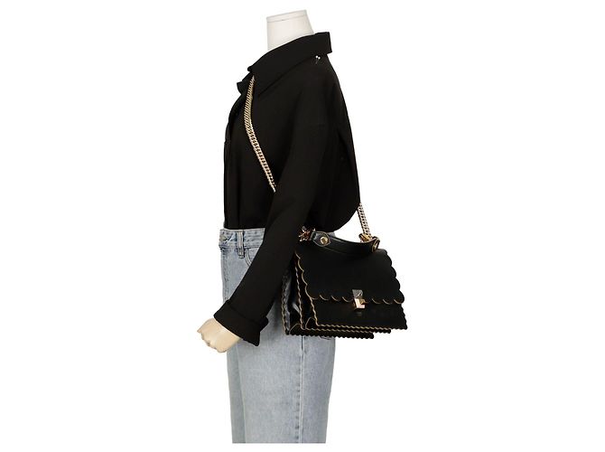 Fendi Borsa a spalla media Nero - vista 13