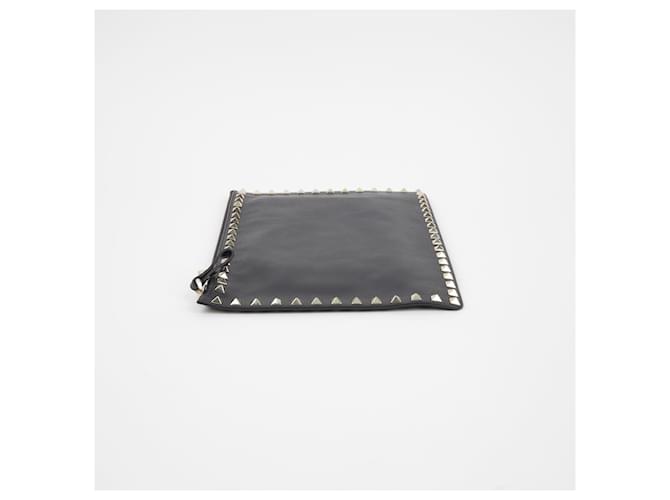 Valentino Clutch Rockstud Nero - vista 4