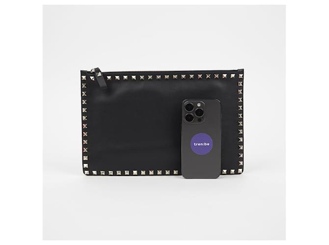 Valentino Clutch Rockstud Nero - vista 6
