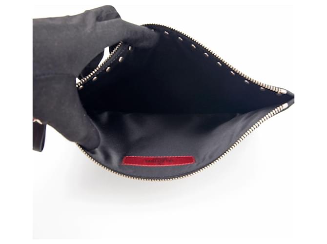 Valentino Clutch Rockstud Nero - vista 7