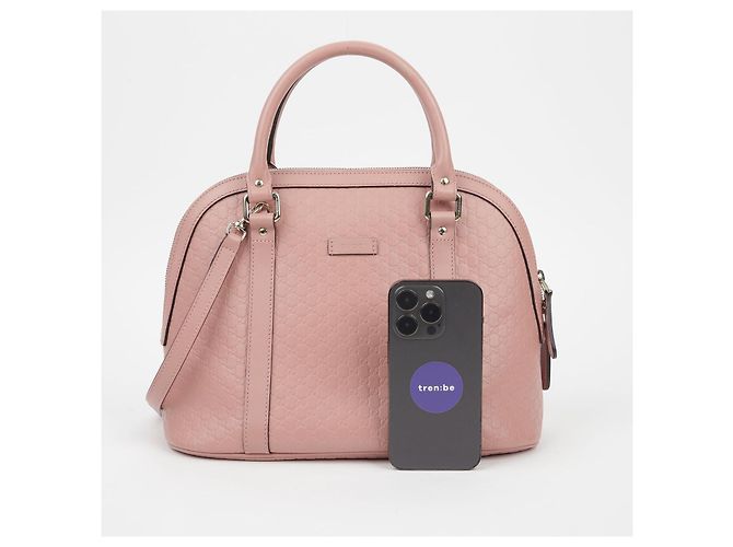 Gucci Borsa a spalla a cupola media Rosa - vista 13