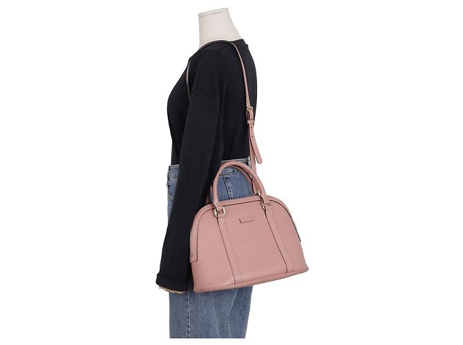 Gucci Borsa a spalla a cupola media Rosa - vista 15