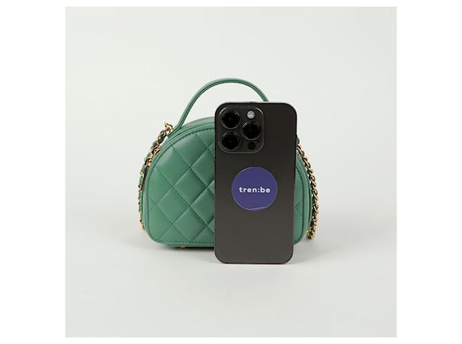 Chanel Borsa a tracolla Half Moon Vanity Verde - vista 8