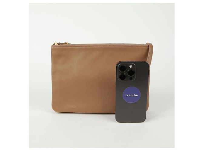 Céline Grande borsa a tracolla Trio Marrone - vista 15
