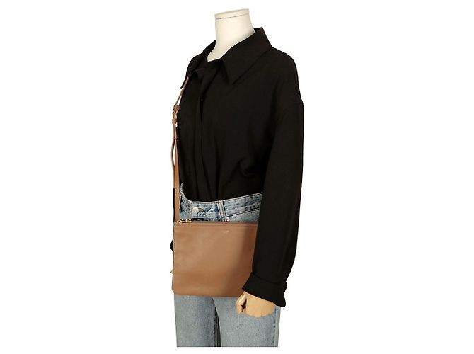 Céline Grande borsa a tracolla Trio Marrone - vista 17