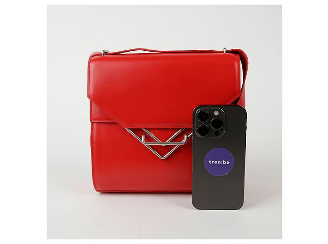 Bottega Veneta La piccola borsa a spalla e a tracolla Clip Box Rosso - vista 7
