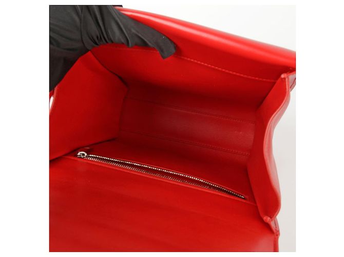 Bottega Veneta La piccola borsa a spalla e a tracolla Clip Box Rosso - vista 9