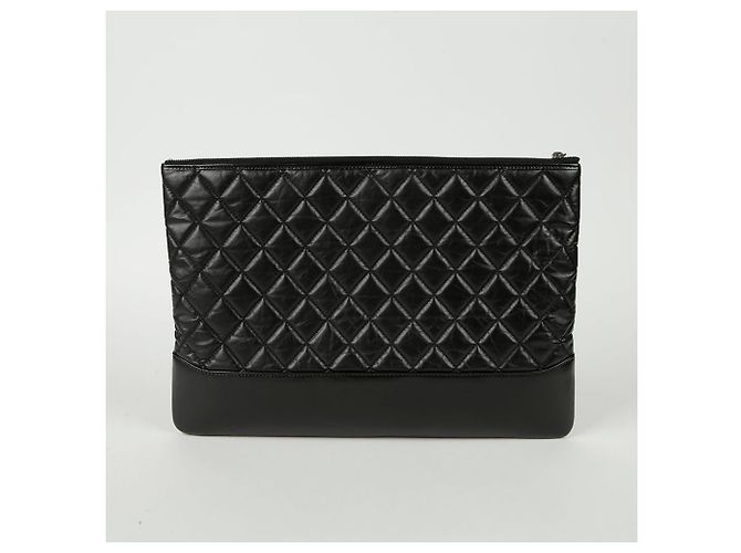 Chanel Clutch Gabrielle Grande Nero - vista 3