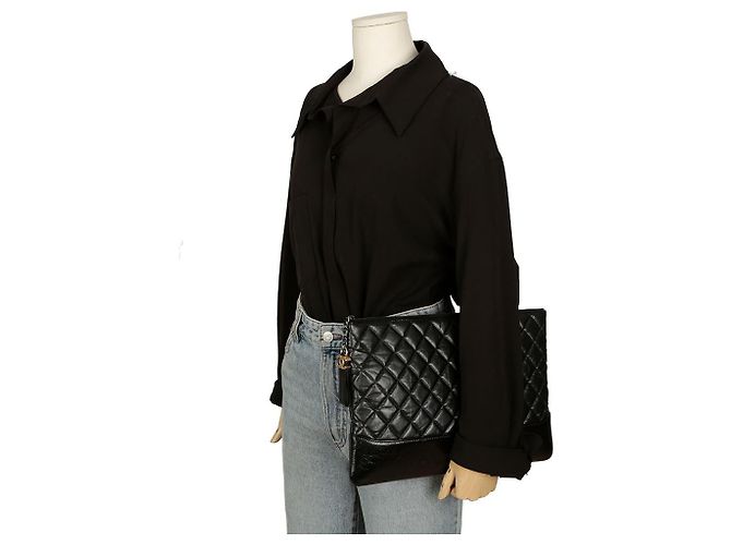 Chanel Clutch Gabrielle Grande Nero - vista 9