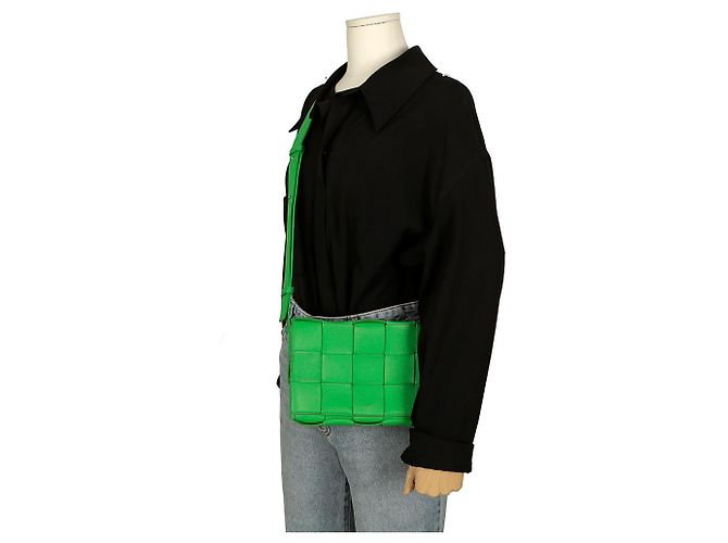 Bottega Veneta Borsa a tracolla Cassette Verde - vista 13