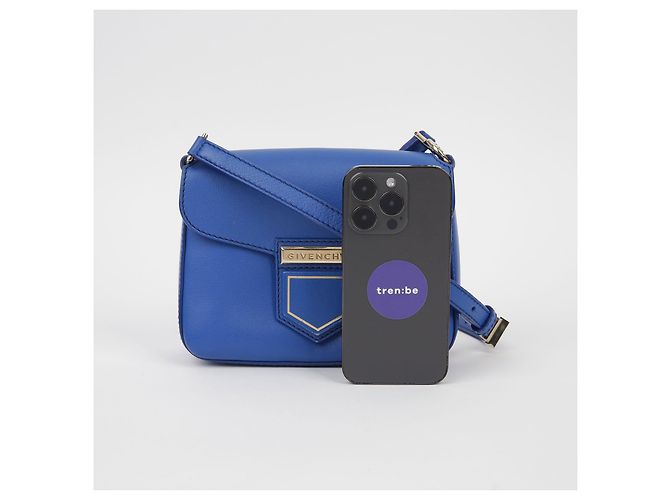 Givenchy Borsa a spalla incrociata Nobile Mini Blu - vista 13