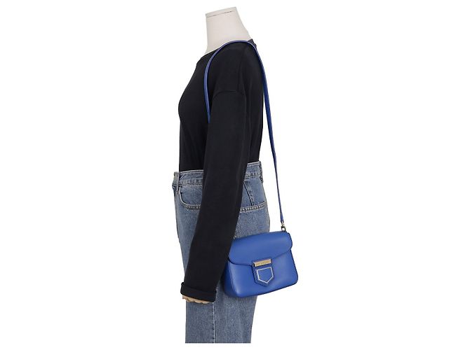 Givenchy Borsa a spalla incrociata Nobile Mini Blu - vista 16