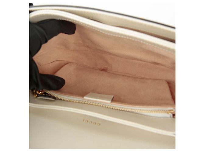 Gucci Borsa a spalla incrociata Horsebit Small Bianco - vista 11