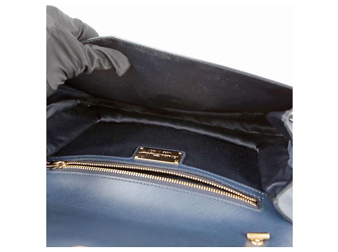 Salvatore Ferragamo Borsa a spalla incrociata Bara Genie Blu - vista 13