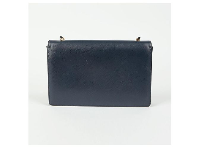 Salvatore Ferragamo Borsa a spalla incrociata Bara Genie Blu - vista 5