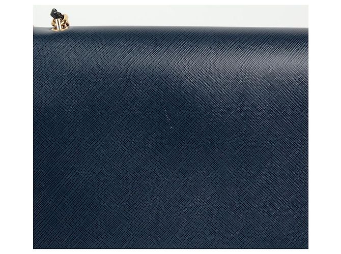 Salvatore Ferragamo Borsa a spalla incrociata Bara Genie Blu - vista 6