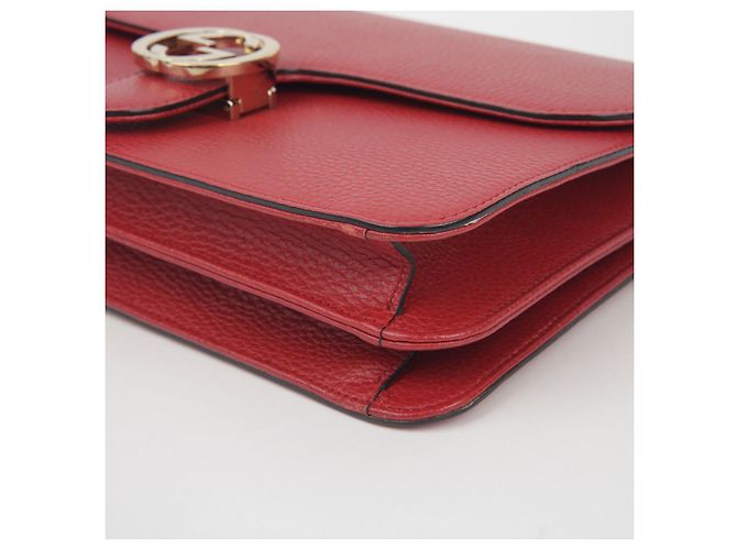 Gucci Interlocking Medium Chain Shoulder Bag Red - view 8