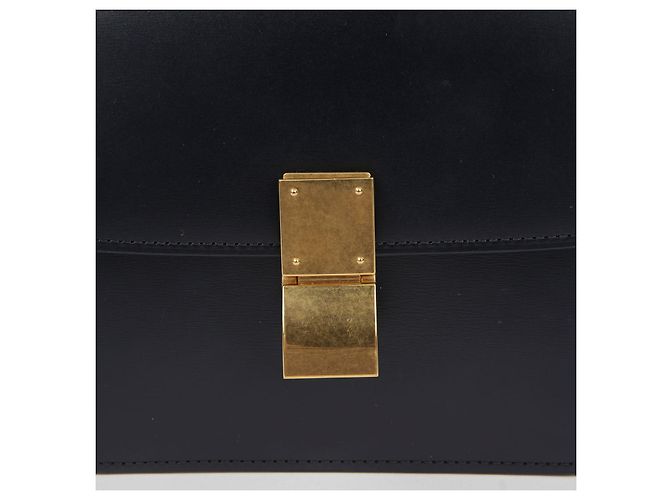 Classic Box Céline Bolsa de ombro clássica pequena Preto - vista 7