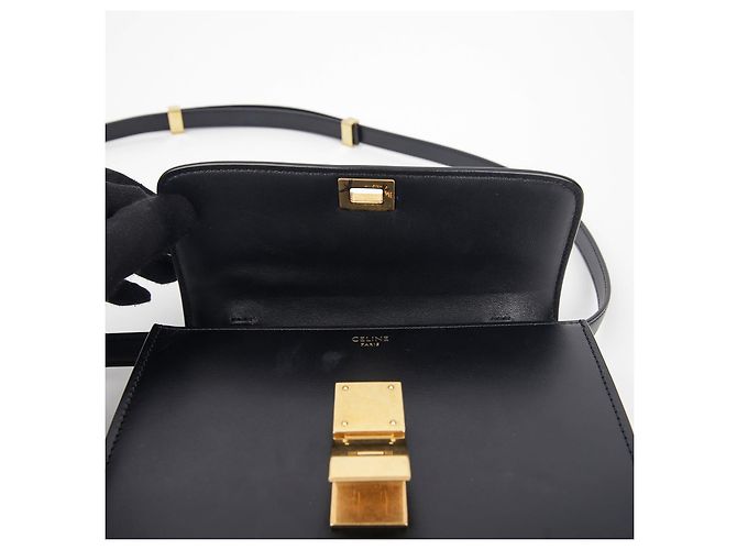 Classic Box Céline Bolsa de ombro clássica pequena Preto - vista 9