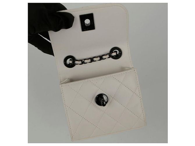 Trendy CC Chanel Borsa a spalla incrociata mini CC alla moda Bianco - vista 12