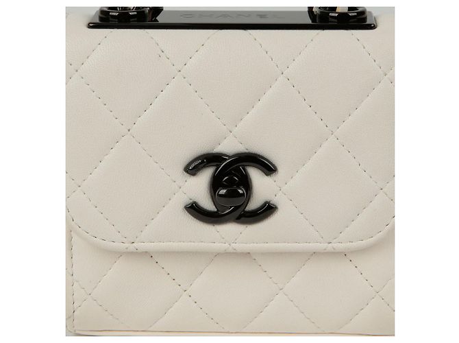 Trendy CC Chanel Borsa a spalla incrociata mini CC alla moda Bianco - vista 3
