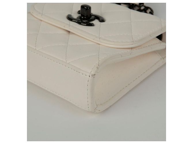 Trendy CC Chanel Borsa a spalla incrociata mini CC alla moda Bianco - vista 8