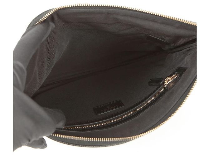 Chanel Clutch Medio Caviar Boy Nero - vista 10