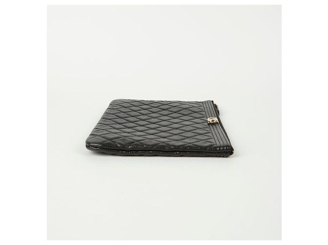 Chanel Clutch Medio Caviar Boy Nero - vista 5