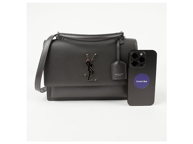 Saint Laurent Borsa a spalla media Sunset Marrone - vista 9