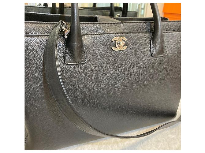 Chanel surfbags tote bag schwarz mit Silber 16. Generation - Ansicht 4