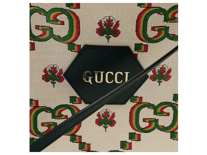 Gucci Centennial Medium Tote- und Schultertasche Grün - Ansicht 2
