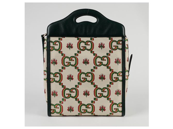 Gucci Centennial Medium Tote- und Schultertasche Grün - Ansicht 5