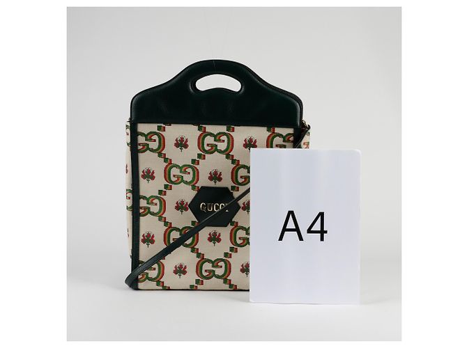 Gucci Centennial Medium Tote- und Schultertasche Grün - Ansicht 9